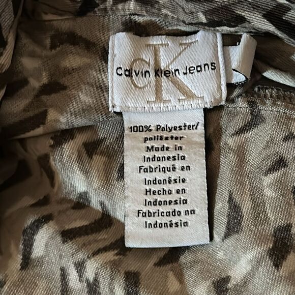 Calvin Klein Jeans Men's Gray,Black,Brown Casual Button Down Shirt Size Small - Picture 3 of 4